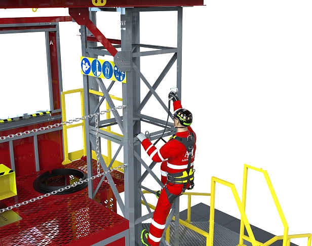 г. Тюмень. В Тюмени появился тренировочный комплекс "АЛЬПИНИСТ 6-04 "для железнодорожников.